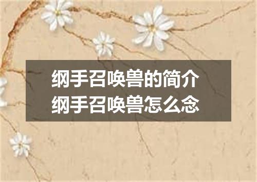 纲手召唤兽的简介 纲手召唤兽怎么念