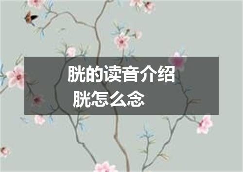 胱的读音介绍 胱怎么念