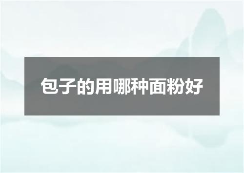 包子的用哪种面粉好