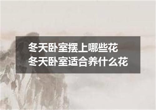 冬天卧室摆上哪些花 冬天卧室适合养什么花