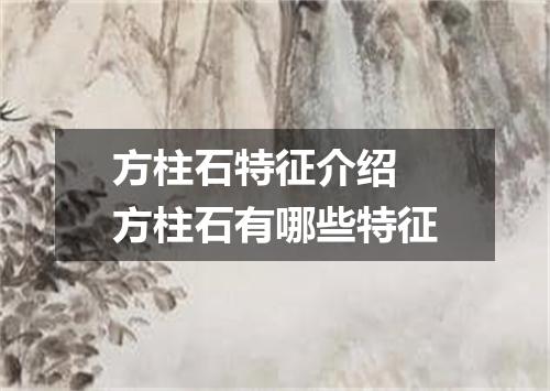 方柱石特征介绍 方柱石有哪些特征