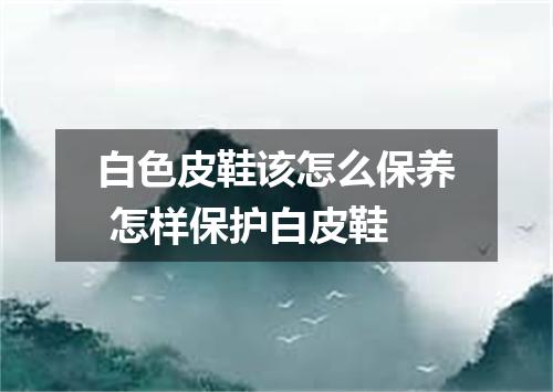 白色皮鞋该怎么保养 怎样保护白皮鞋