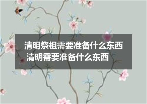 清明祭祖需要准备什么东西 清明需要准备什么东西