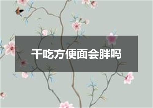 干吃方便面会胖吗