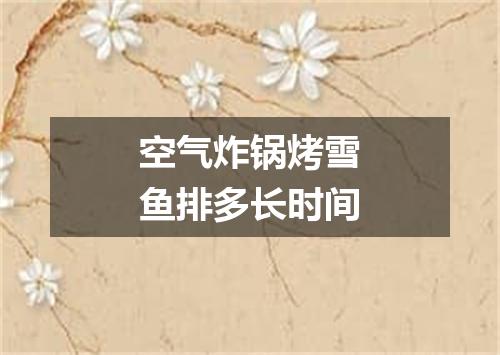 空气炸锅烤雪鱼排多长时间