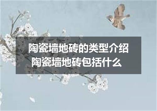 陶瓷墙地砖的类型介绍 陶瓷墙地砖包括什么