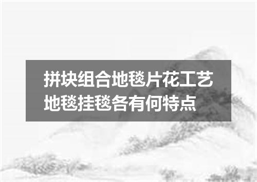 拼块组合地毯片花工艺地毯挂毯各有何特点