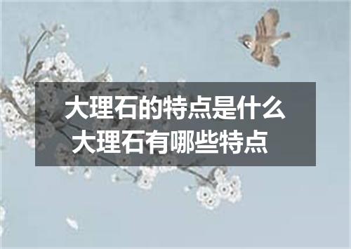 大理石的特点是什么 大理石有哪些特点