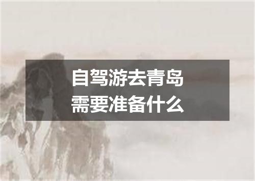 自驾游去青岛需要准备什么