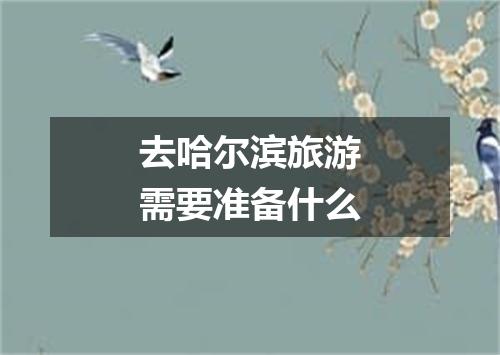 去哈尔滨旅游需要准备什么