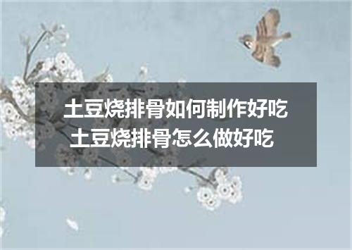 土豆烧排骨如何制作好吃 土豆烧排骨怎么做好吃