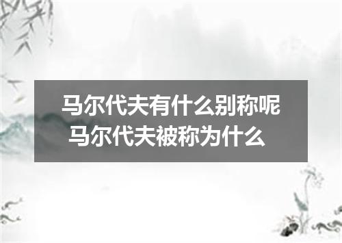 马尔代夫有什么别称呢 马尔代夫被称为什么