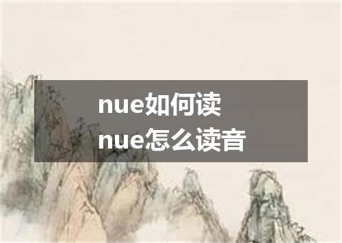 nue如何读 nue怎么读音