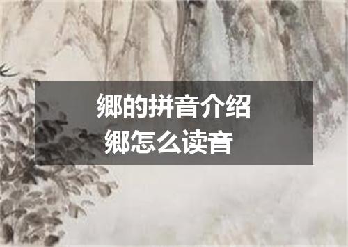 郷的拼音介绍 郷怎么读音