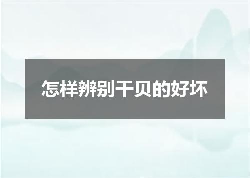 怎样辨别干贝的好坏