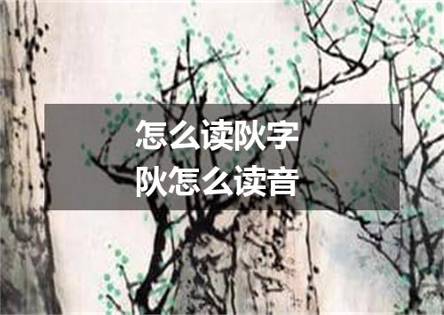怎么读阦字 阦怎么读音