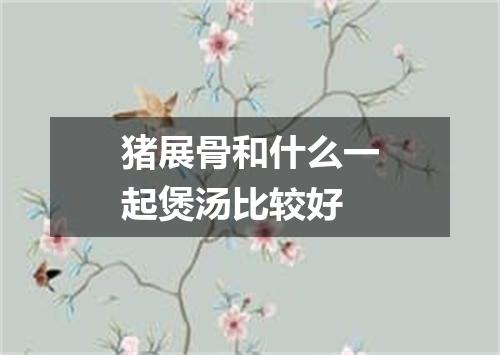 猪展骨和什么一起煲汤比较好