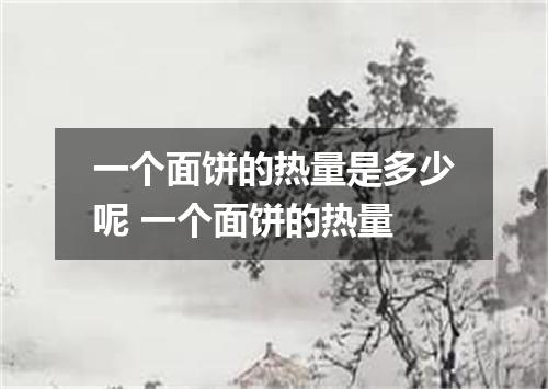 一个面饼的热量是多少呢 一个面饼的热量