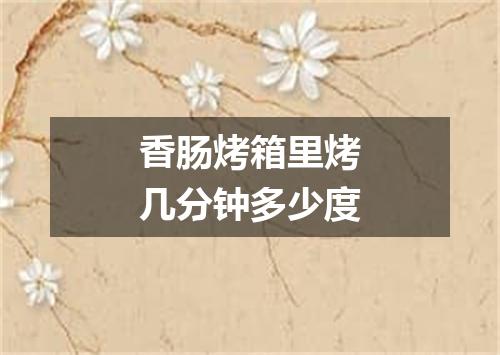 香肠烤箱里烤几分钟多少度