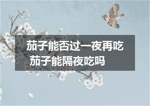 茄子能否过一夜再吃 茄子能隔夜吃吗