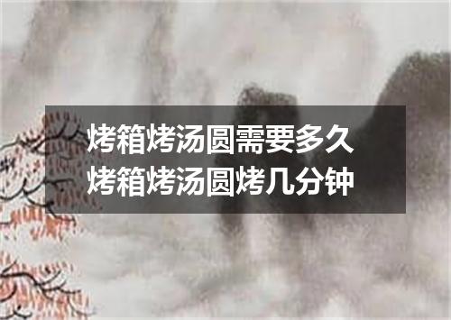 烤箱烤汤圆需要多久 烤箱烤汤圆烤几分钟