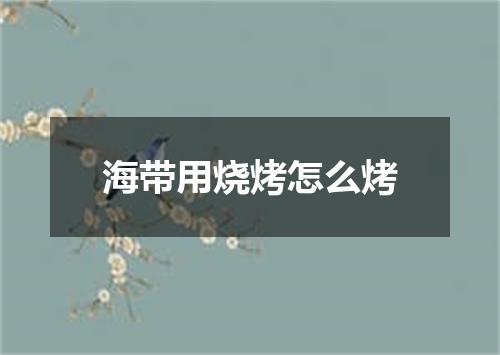 海带用烧烤怎么烤