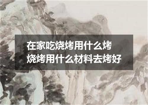 在家吃烧烤用什么烤 烧烤用什么材料去烤好