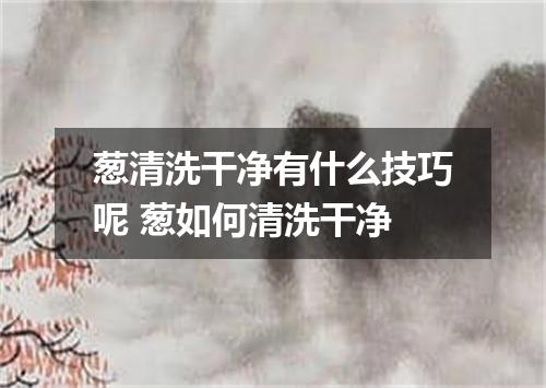 葱清洗干净有什么技巧呢 葱如何清洗干净