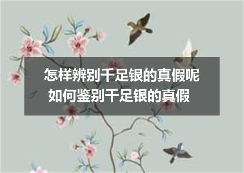 怎样辨别千足银的真假呢 如何鉴别千足银的真假