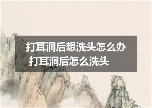 打耳洞后想洗头怎么办 打耳洞后怎么洗头