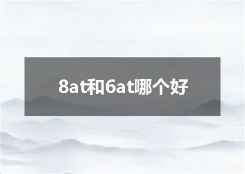 8at和6at哪个好