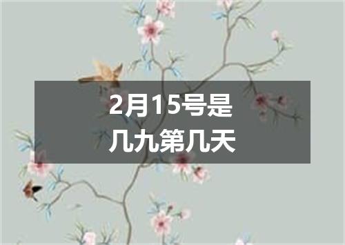 2月15号是几九第几天