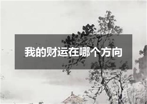 我的财运在哪个方向