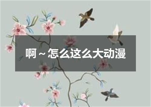 啊～怎么这么大动漫