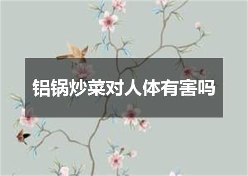 铝锅炒菜对人体有害吗