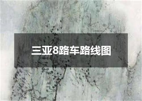 三亚8路车路线图