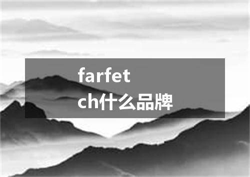 farfetch什么品牌