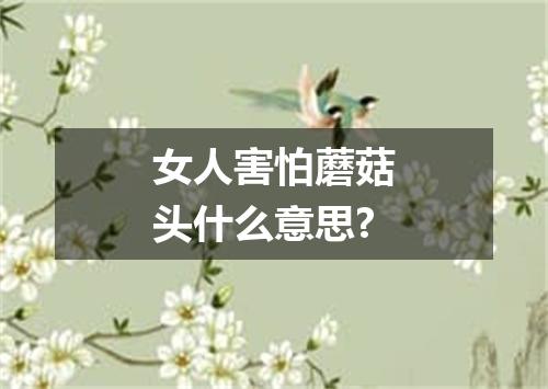 女人害怕蘑菇头什么意思?