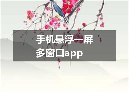 手机悬浮一屏多窗口app