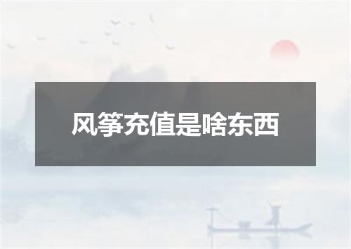 风筝充值是啥东西