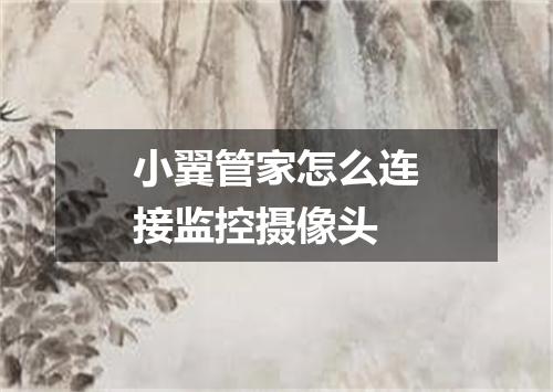 小翼管家怎么连接监控摄像头