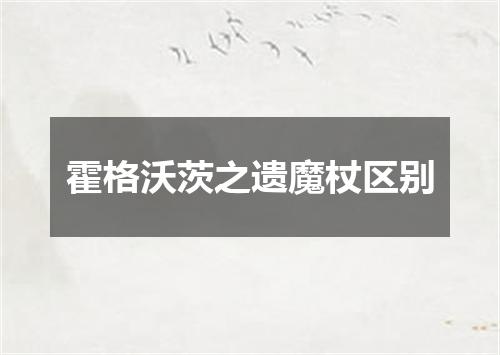 霍格沃茨之遗魔杖区别