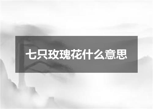 七只玫瑰花什么意思