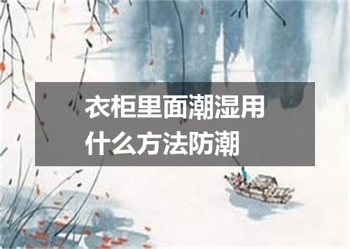 衣柜里面潮湿用什么方法防潮