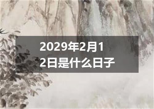 2029年2月12日是什么日子