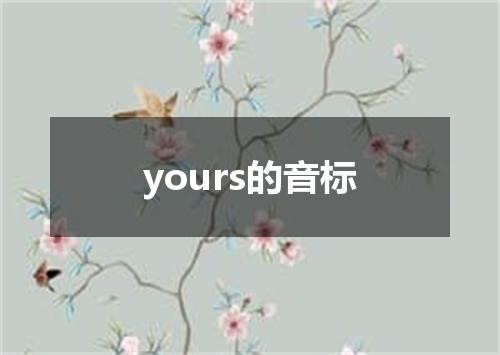yours的音标