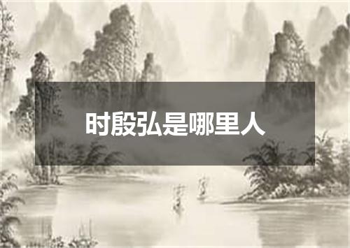 时殷弘是哪里人