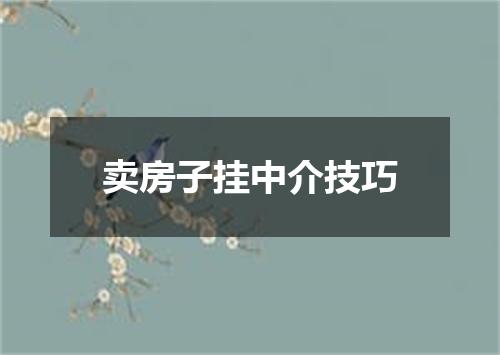 卖房子挂中介技巧