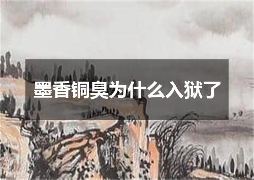 墨香铜臭为什么入狱了