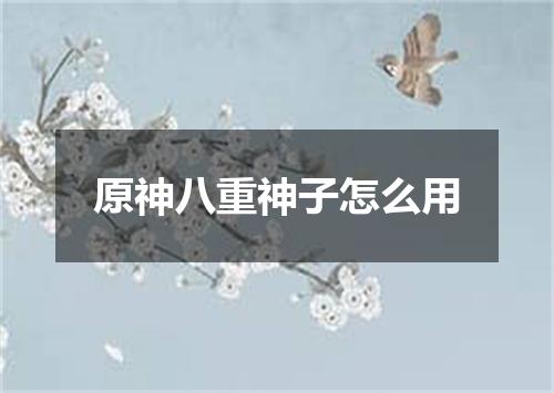 原神八重神子怎么用